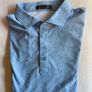 G/FORE Blue Polo Shirt with Classic Style
